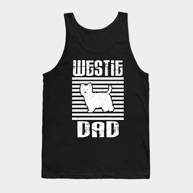 Westie Dad Proud Dogs Tank Top by aaltadel